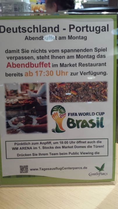 Center Parcs geht auf Fussball Fans ein Center Parcs Park Nordseeküste