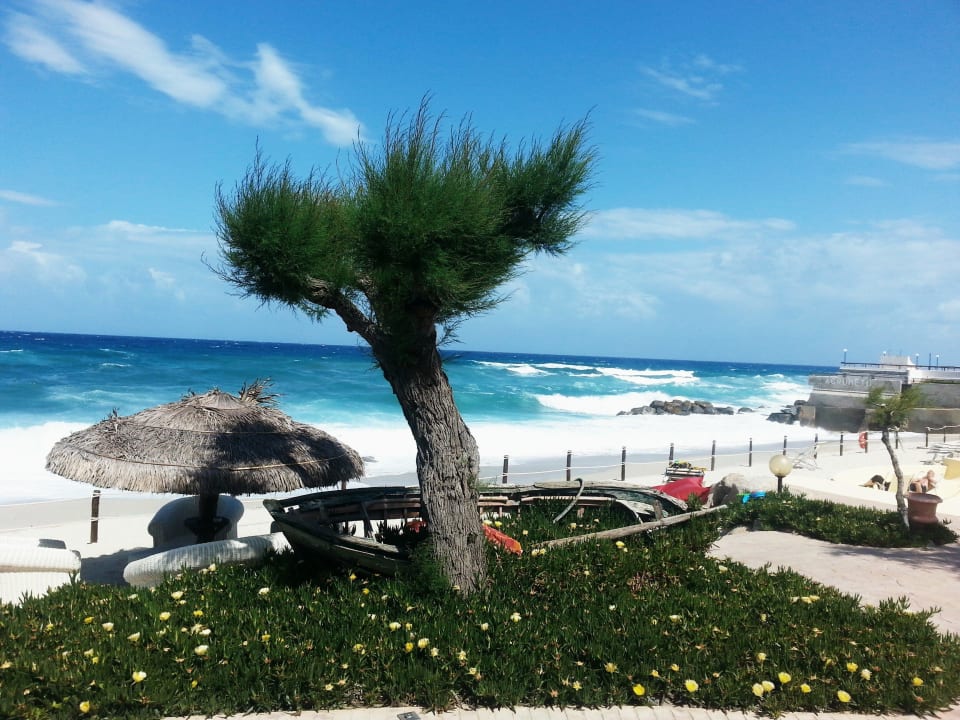 Ausblick von der Barterrasse Hotel Villaggio Il Gabbiano