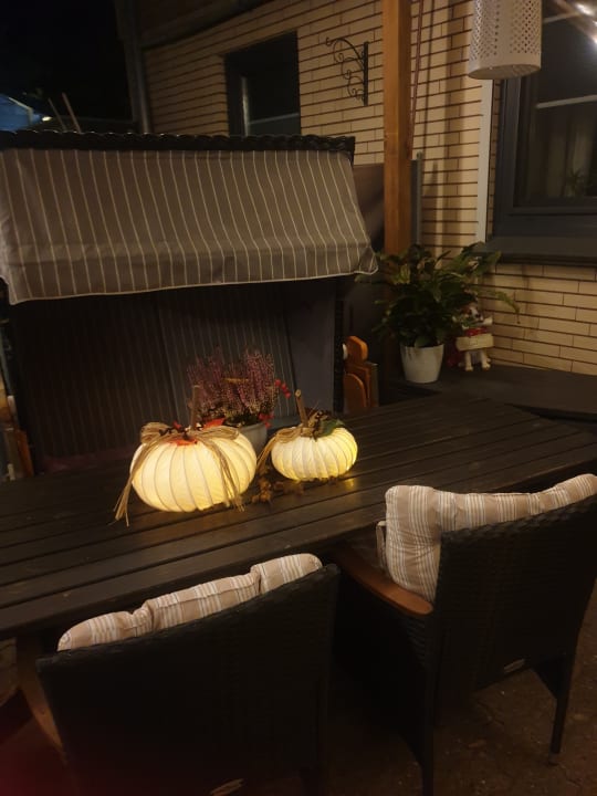 Außenansicht XXS Appartement - Studio für 2 Gäste mit Terrasse und Strandkorb