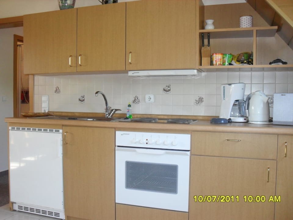 Küche im Apartment Lieblingsplatz Bohlendorf
