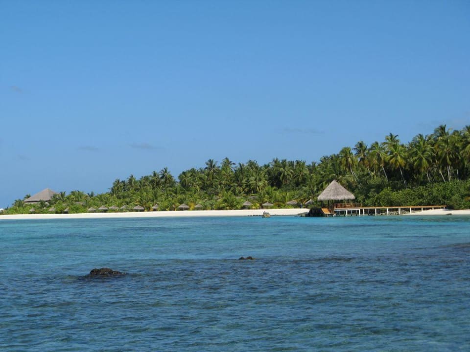 Blick vom Schiff Filitheyo Island Resort