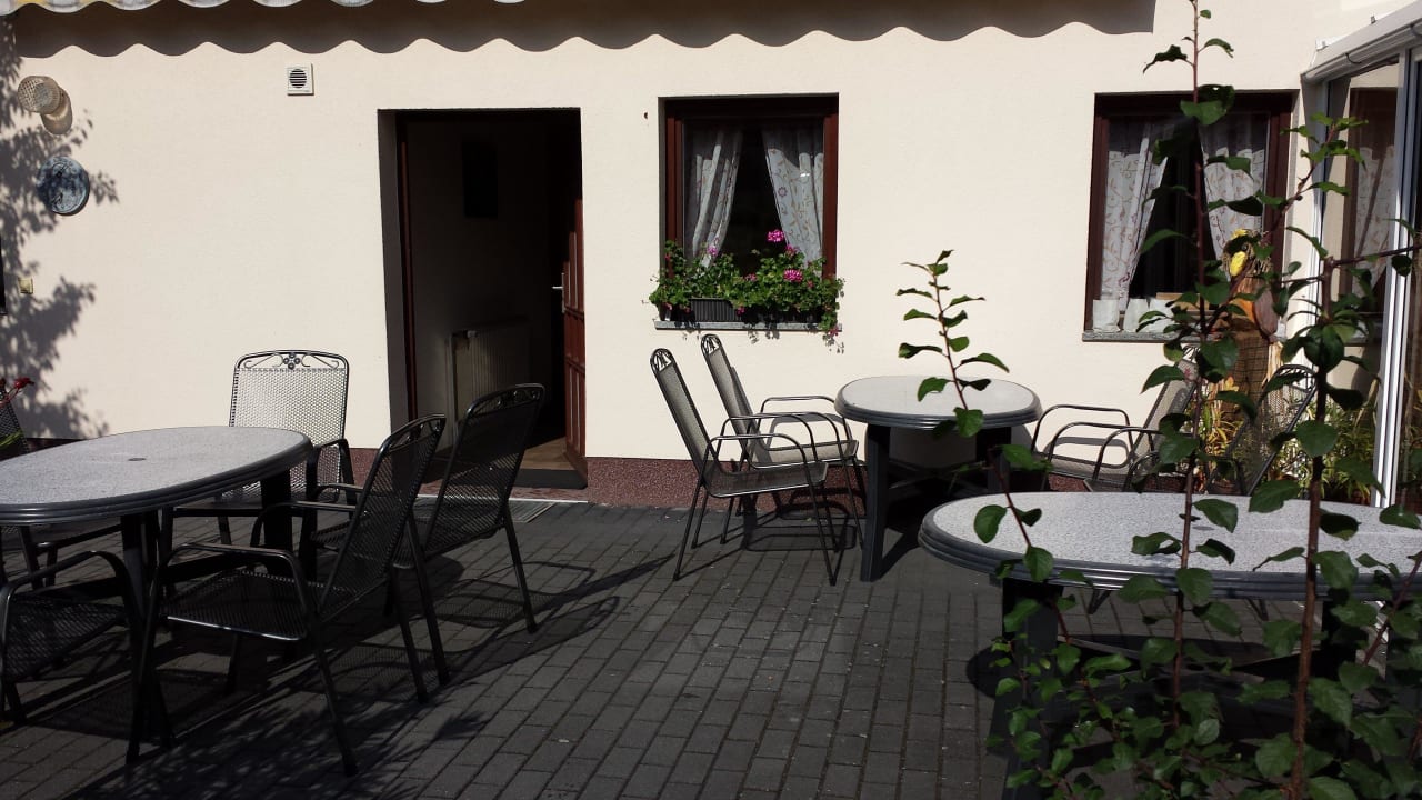 Terrasse Pension Zickert