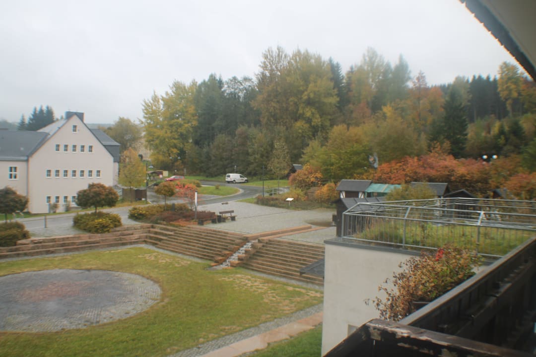 Blick vom Balkon Hotel Alte Schleiferei