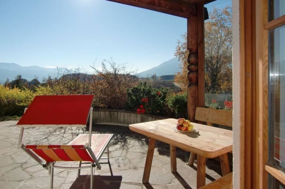 Ausblick von der Terrasse Ferienwohnungen Baumgartnerhof-Pichlerhof