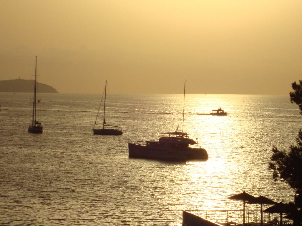 Blick vom Balkon Hotel Osiris