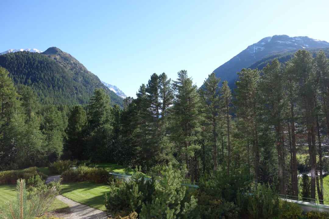 Ausblick Grand Hotel Kronenhof Pontresina