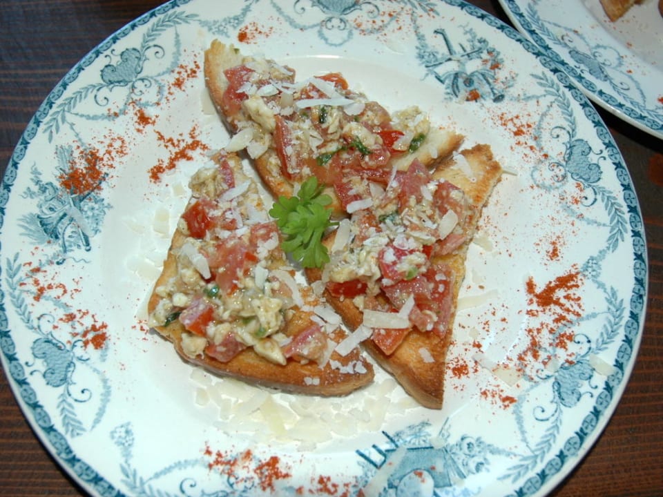 Bruschetta with tomato and basil Pension Zorza Poranna