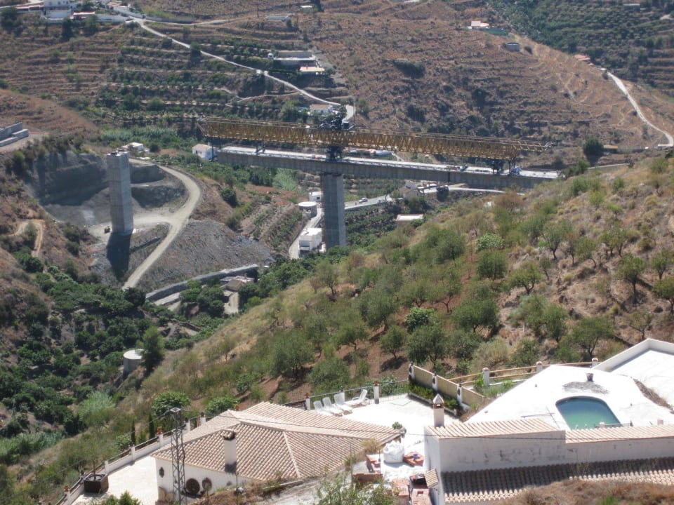 Bau der Autobahn in ca. 1km Luftlinie Ferienhaus Castillo de Silencio
