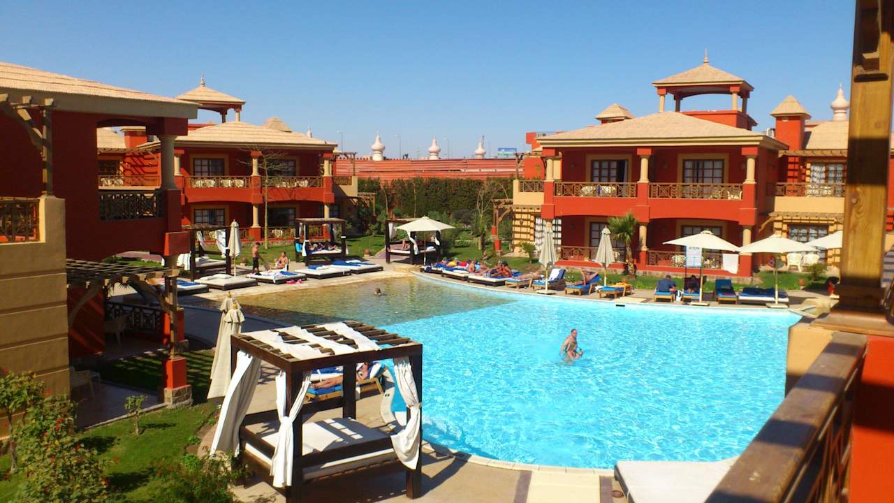 Ausblick vom Zimmer Pickalbatros Alf Leila Wa Leila Resort - Neverland Hurghada