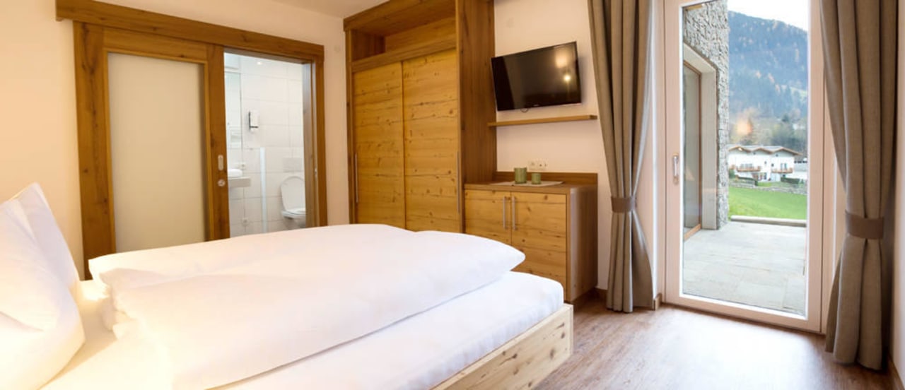 Der Blick in der Früh aus dem Fenster Ferienwohnung Freiblick