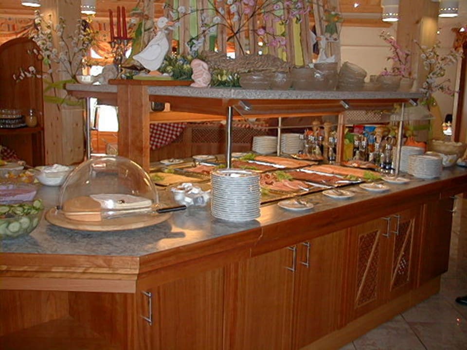 Wurst- und Käse-Buffet Frühstück Hotel Sommer