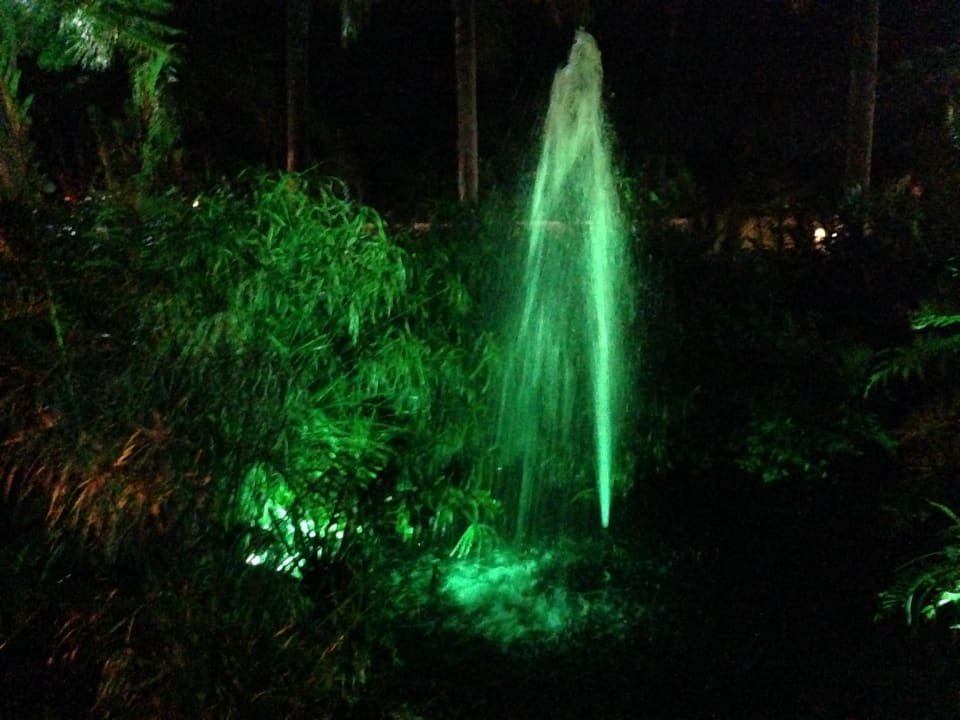 Fountains at night Grand Palladium Select Bávaro Resort & Spa