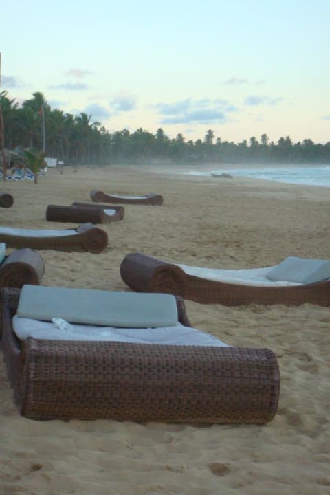 Am Strand: nette Korbbetten Excellence Punta Cana - Adults only