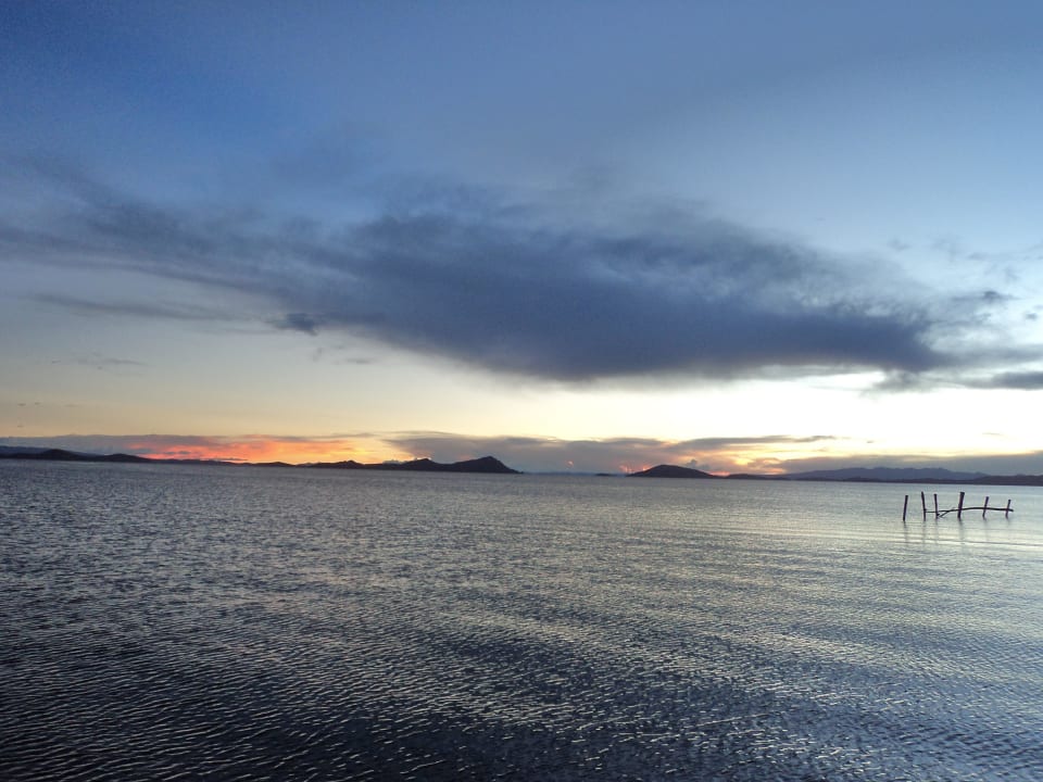 Blick auf den See Inca Utama Hotel