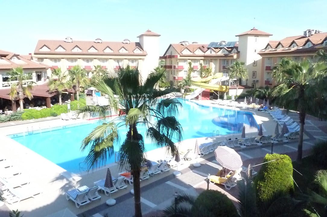 Blick von unserem Hotelzimmer Hotel Orfeus Park