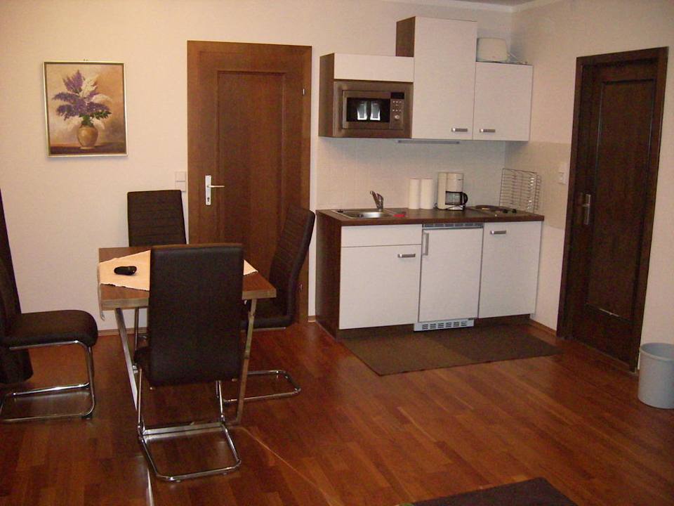 Offene Küche im Wohnberich Apartments Habich