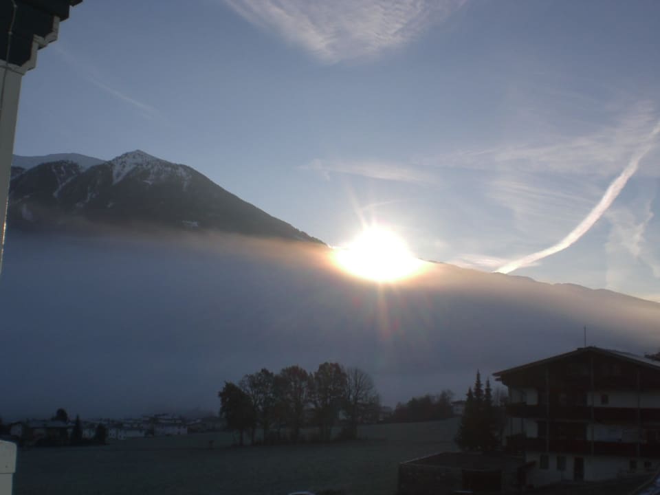 Sonnenaufgang vom Balkon Hotel Kohlerhof