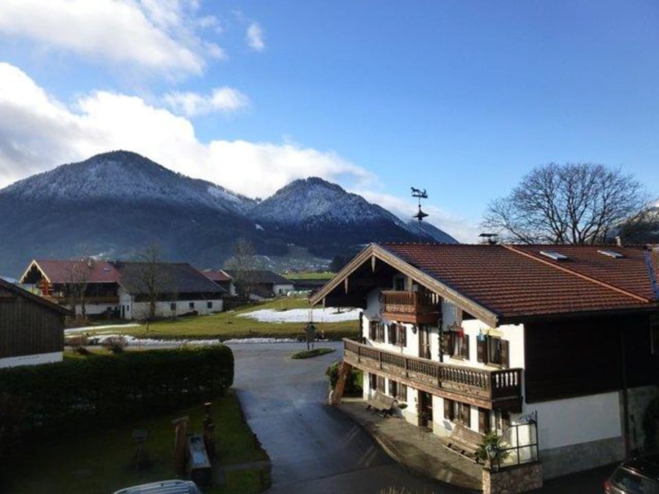 Blick vom Balkon Ferienwohnung Schneidersepp