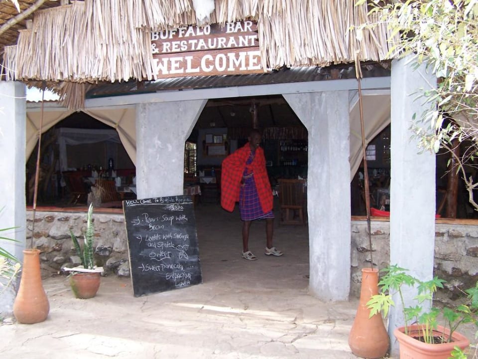 Eingang Restaurant Aruba-Mara Camp