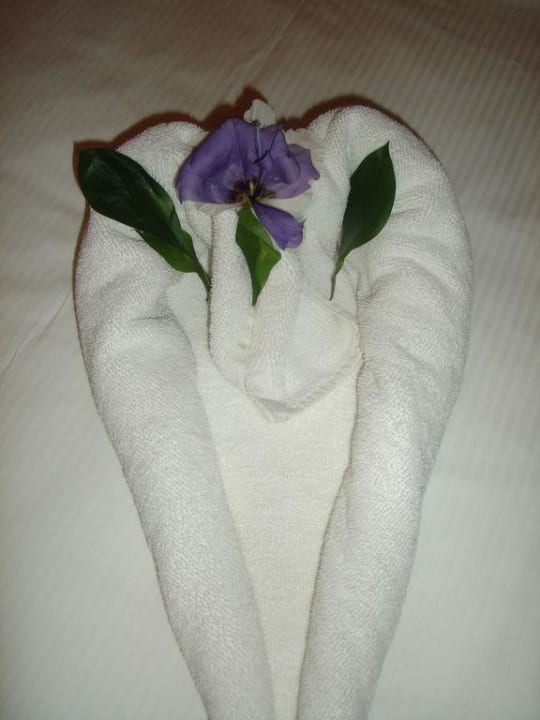Handtuchdekoration auf dem Zimmer Sunis Kumköy Beach Resort Hotel & Spa