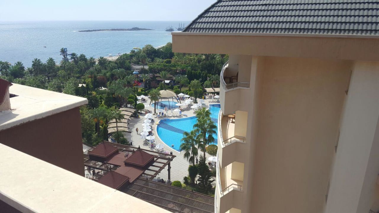 Ausblick von unserem Zimmer Arycanda Kirman Premium