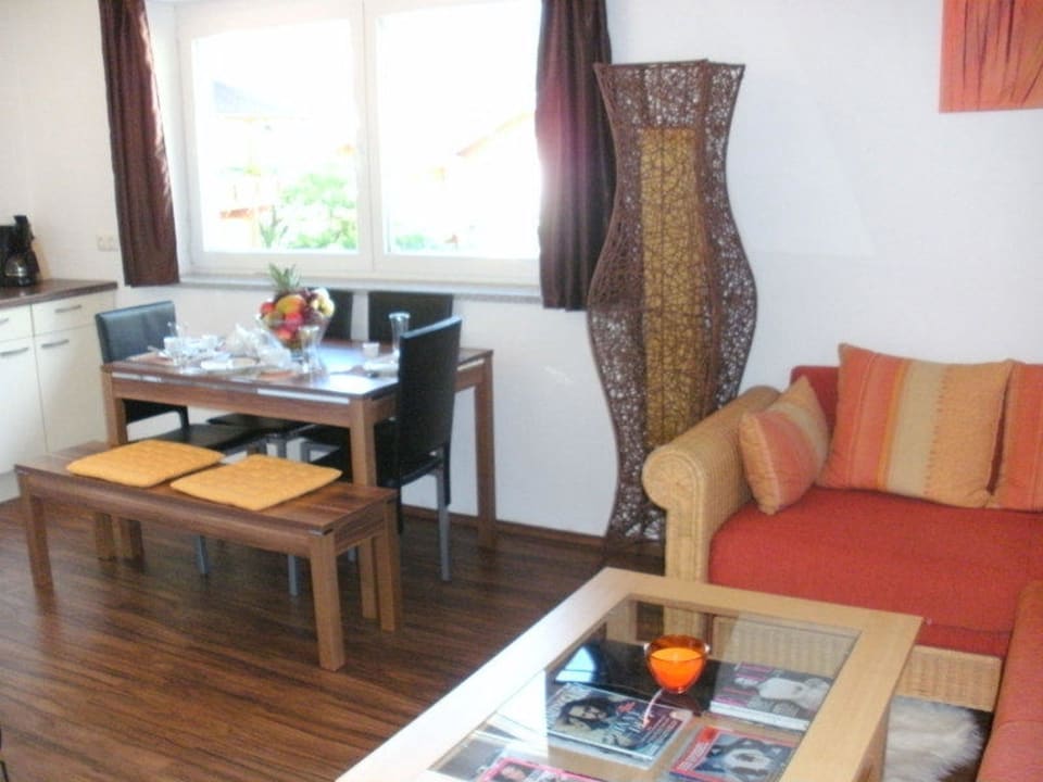 Wohnraum TALBLICK Appartements Ennemoser-Stadler