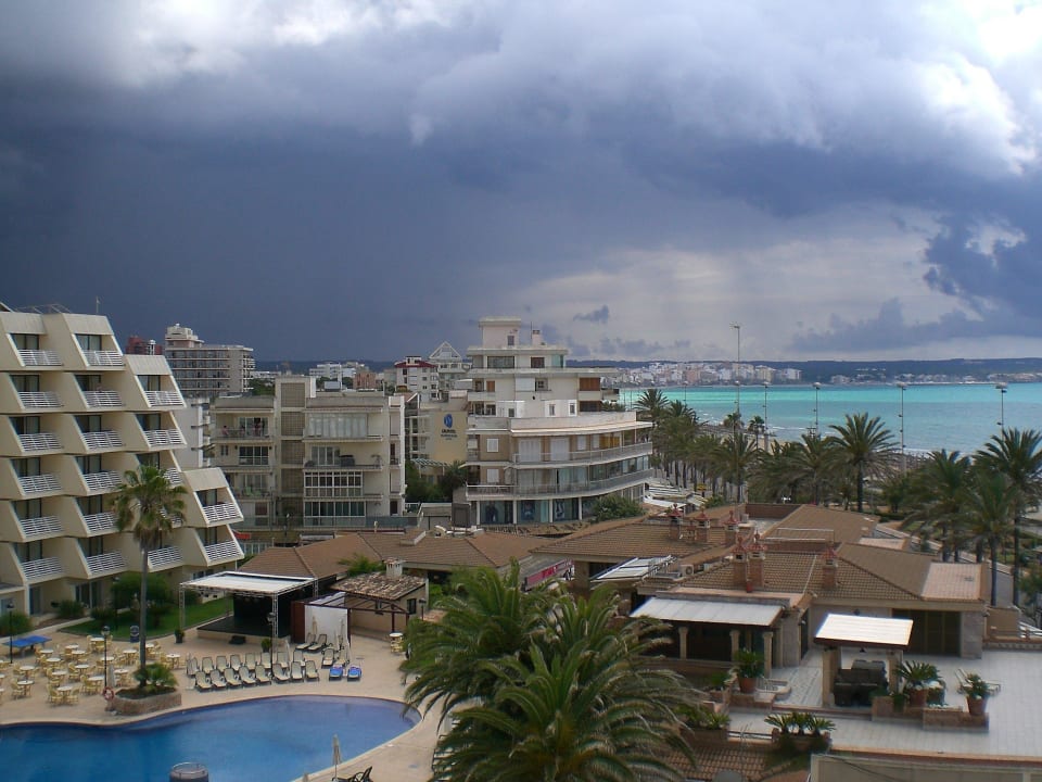 Gewitter, Blick aus Zimmer 503 Iberostar Selection Playa de Palma