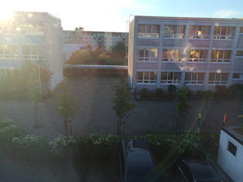 Ausblick aus dem schlafzimmerfenster Appartmenthaus Strandruh