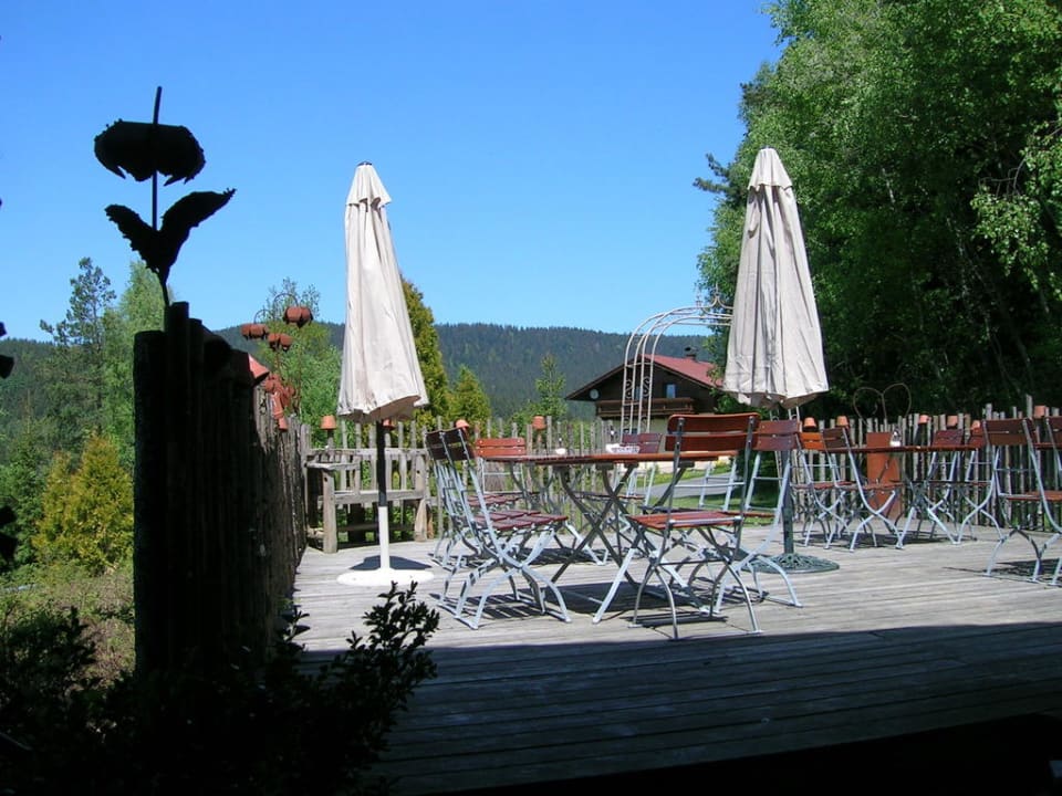 Ansicht Terrasse Pension Blaslhöhe