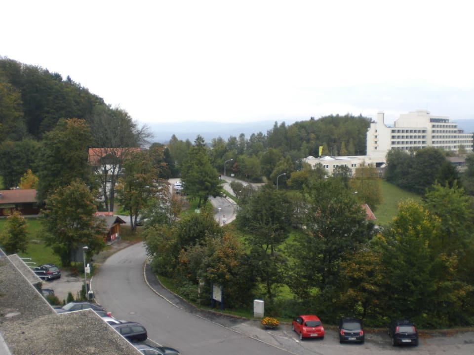 Blick vom Balkon  Ferienpark Geyersberg