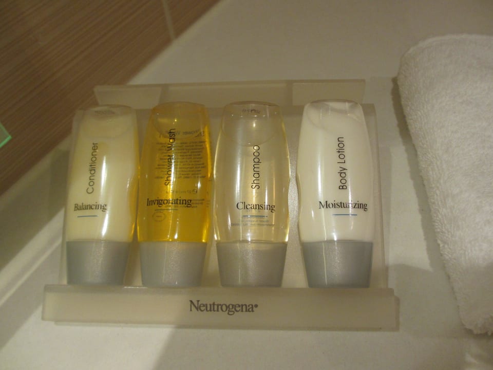 Kostenlose Pflegeprodukte im Bad Hilton Garden Inn Frankfurt Airport