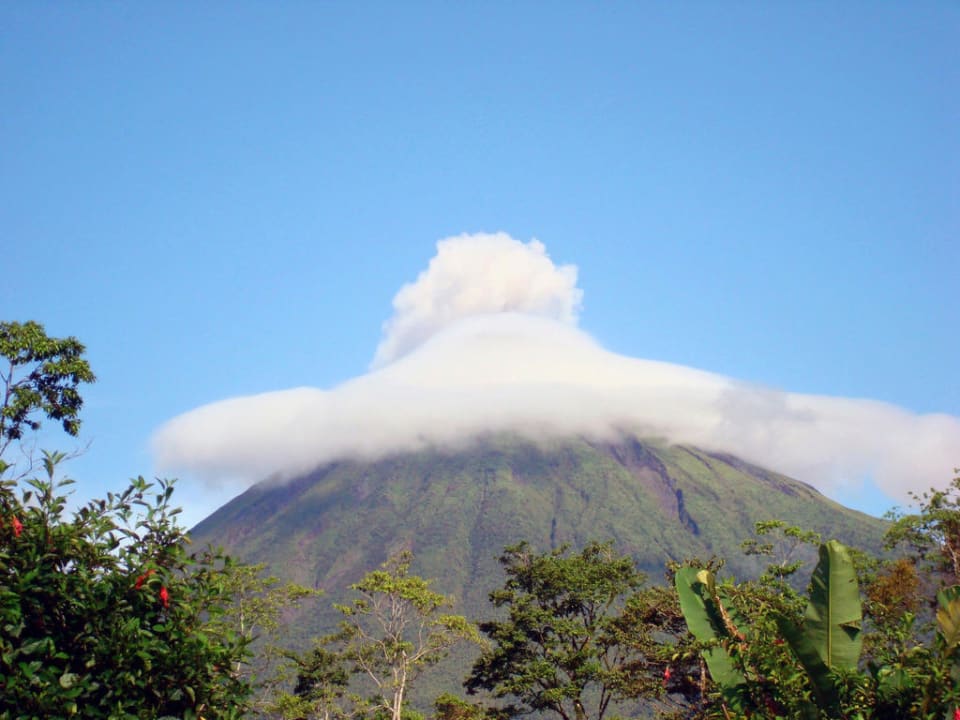 Blick vom Restaurant auf den Arenal Casa Luna Hotel & Spa