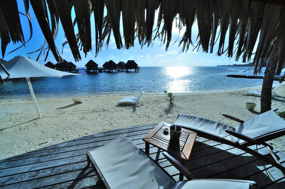 Ausblick von unserem Bungi Manava Beach Resort & Spa Moorea