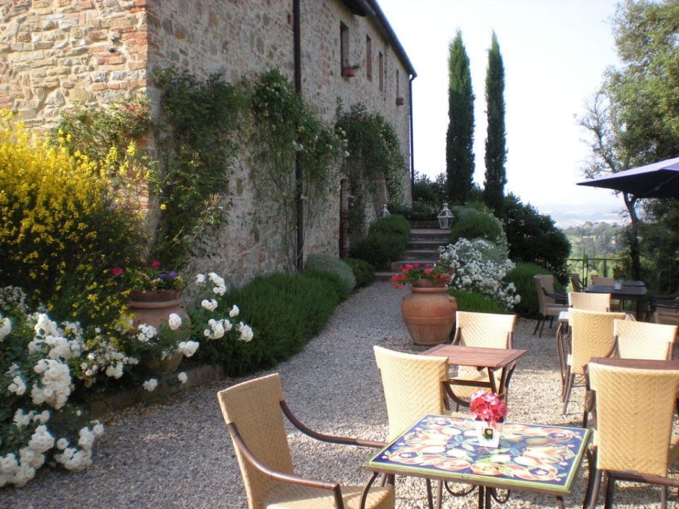 Terrasse mit Zugang zu Zimmern Tenuta Sant'Ilario B&B