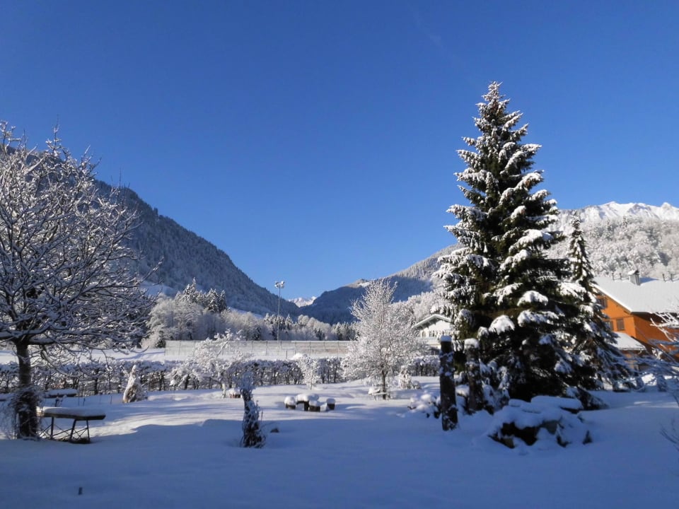 Blick vom Balkon Hotel Tannahof
