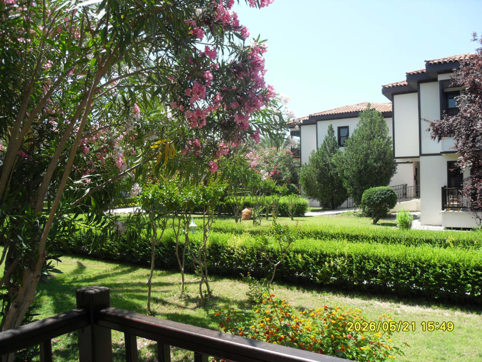 Blick vom Garten zu den Bungalows Hotel Club Nena