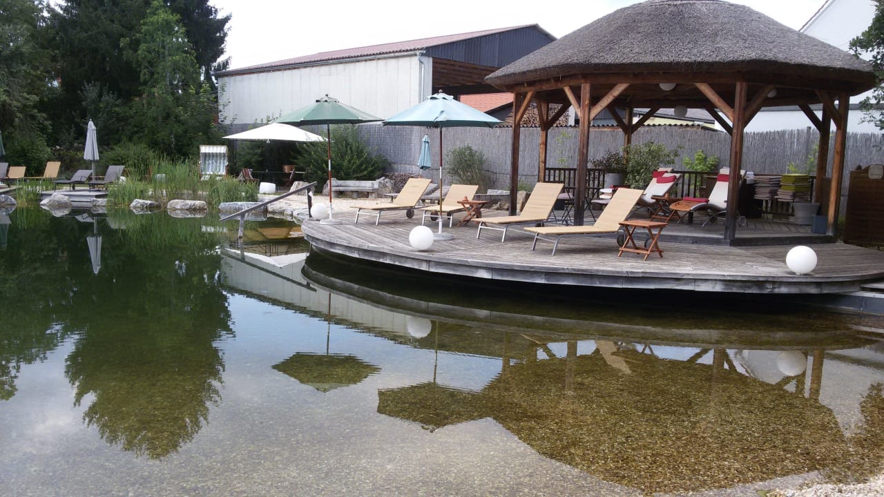 Super Schwimmteich/Hunde erlaubt :-)  Garten-Hotel Ochensberger