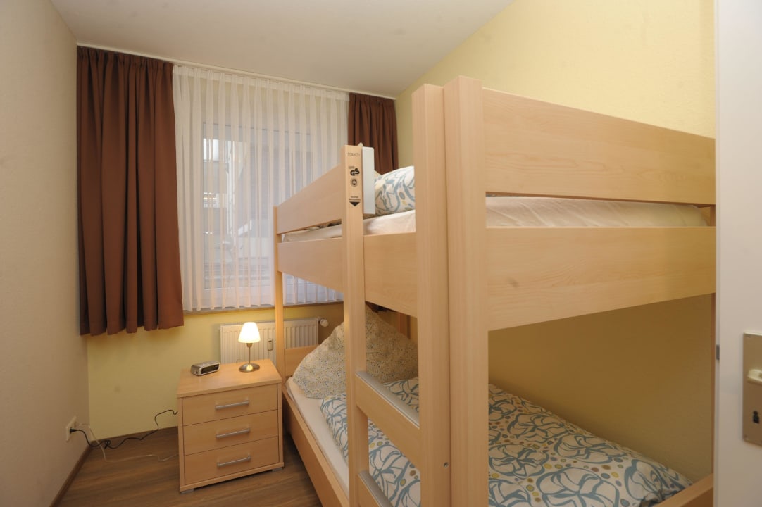 Schlafzimmer Etagenbett Ferienwohnung Stäwog Am Alten Hafen 73