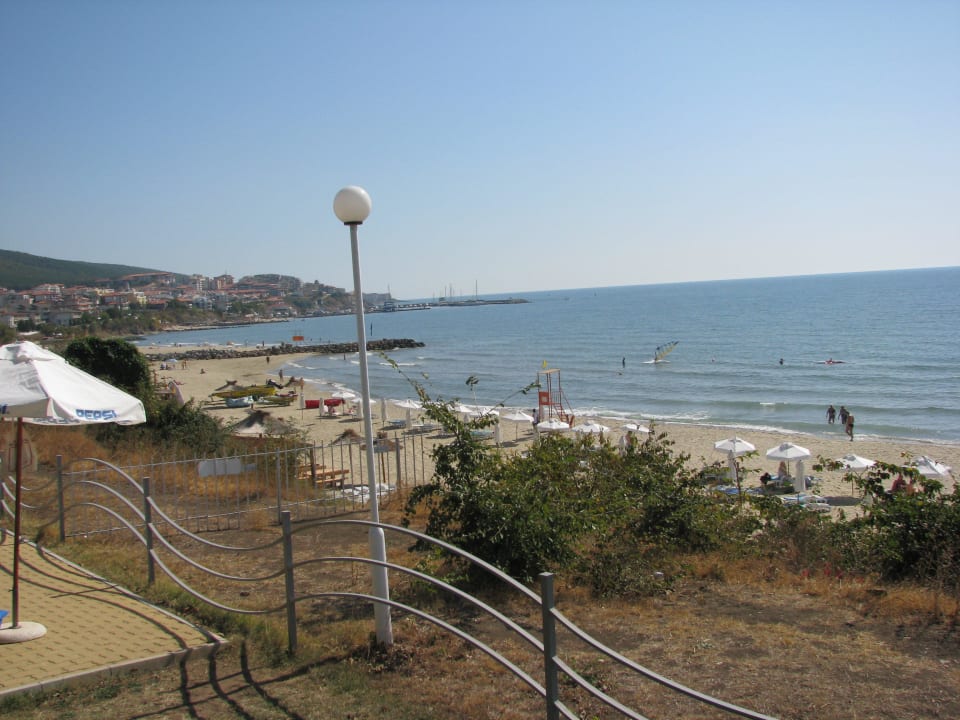 Blick Richtung Hafen von St. Vlas Hotel Sineva Beach