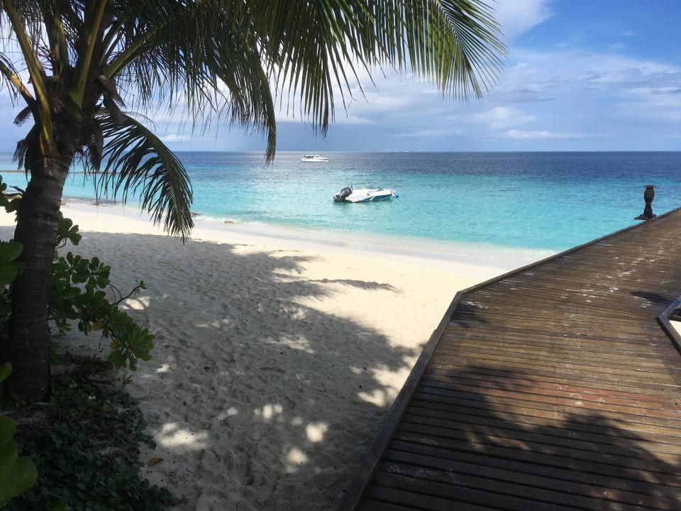 Ausblick von der Rezeption NH Collection Maldives Reethi Resort