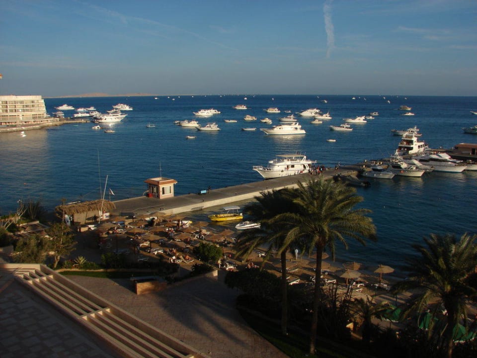 Blick vom Balkon Marriott Hurghada Beach Resort