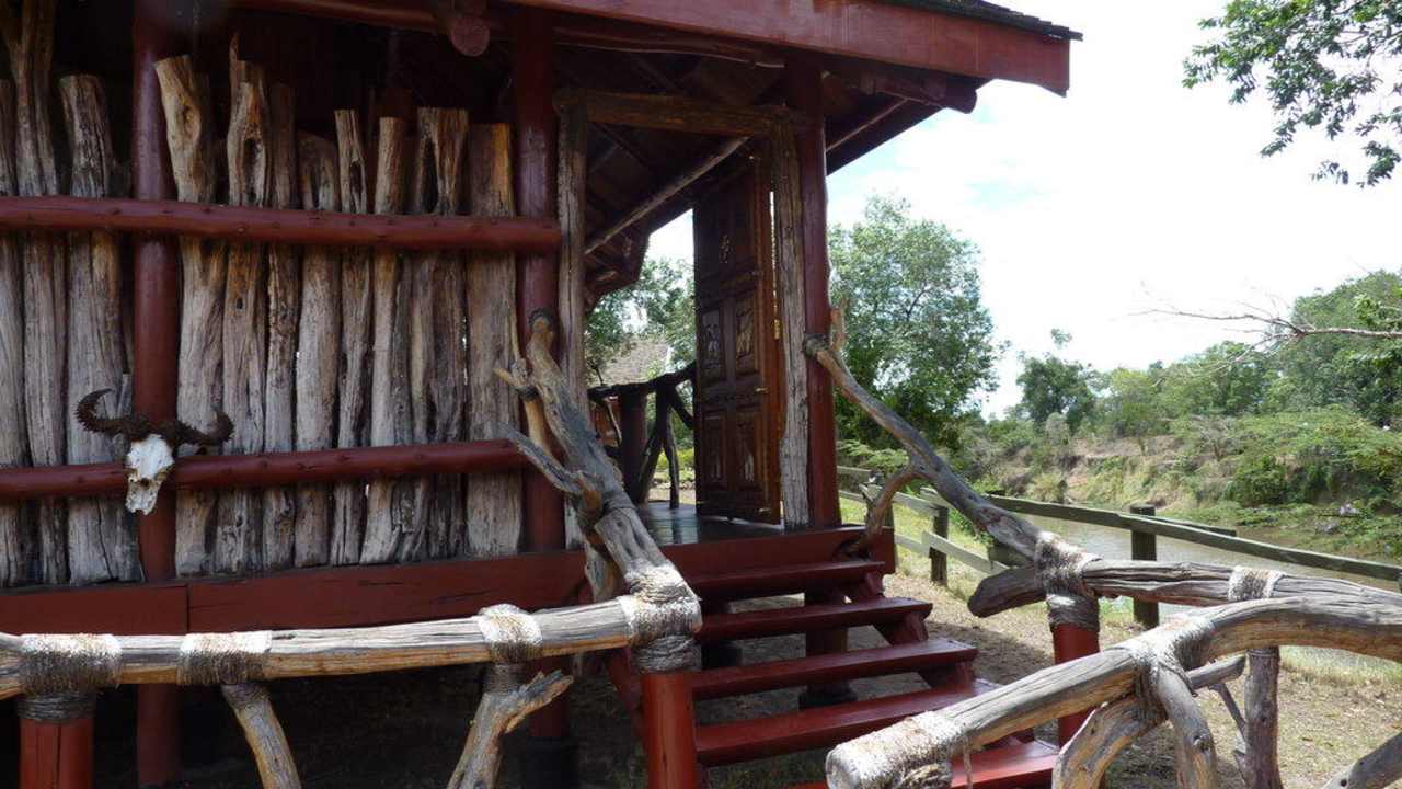 Eingangsbereich Royal Mara Safari Lodge