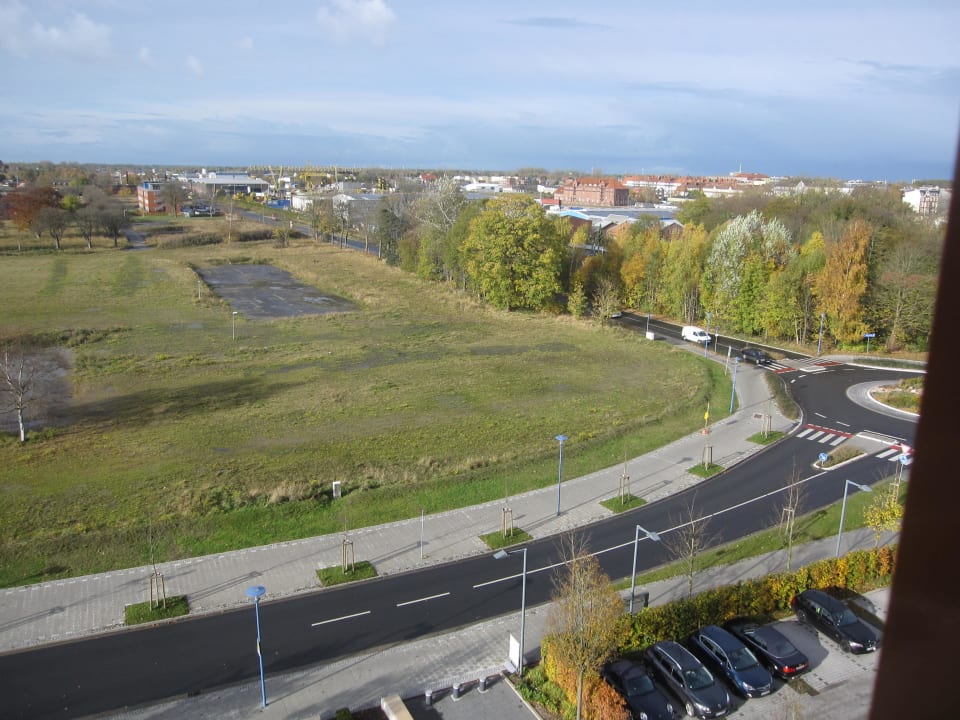 Ausblick vom Zimmer Straßenseite ATLANTIC Hotel Wilhelmshaven