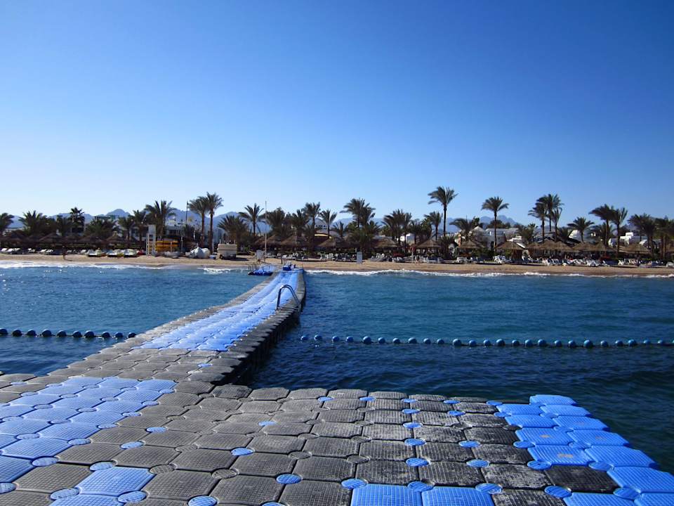 Blick auf den Strand Ghazala Gardens