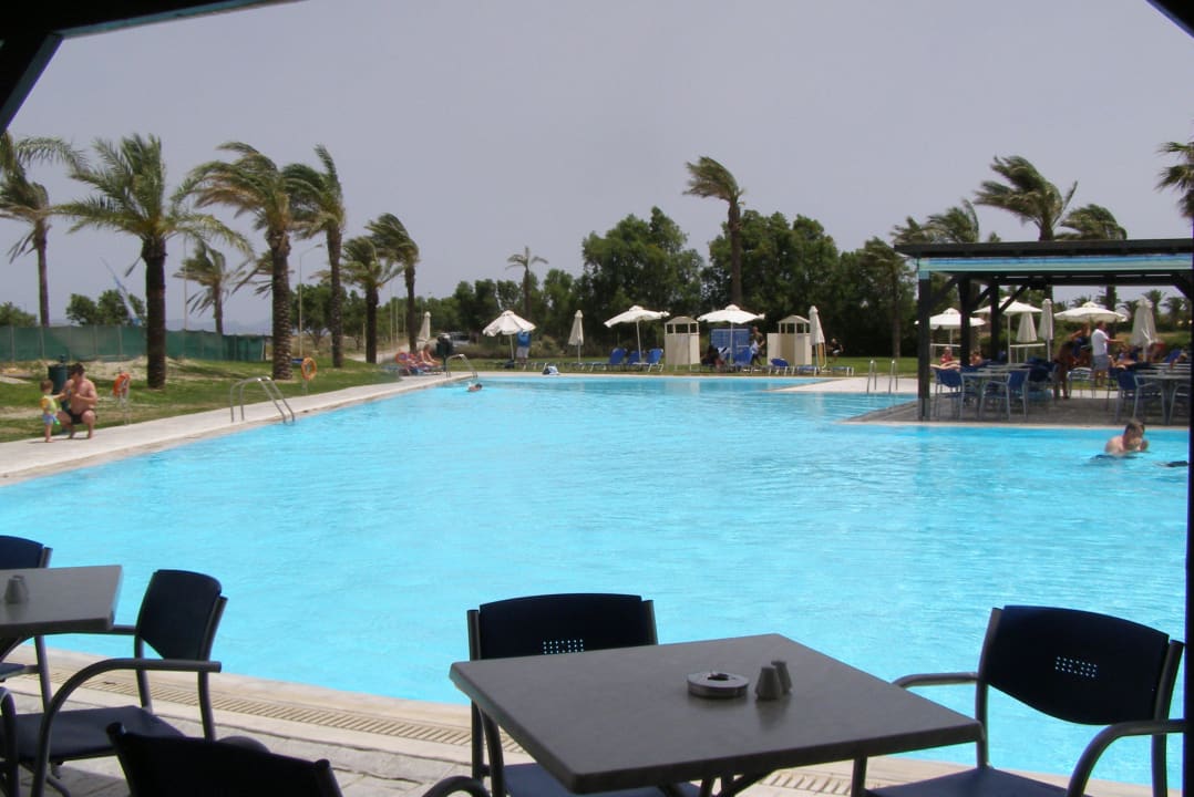 Windig! Man beachte die Palmen!!! Grecotel Casa Paradiso