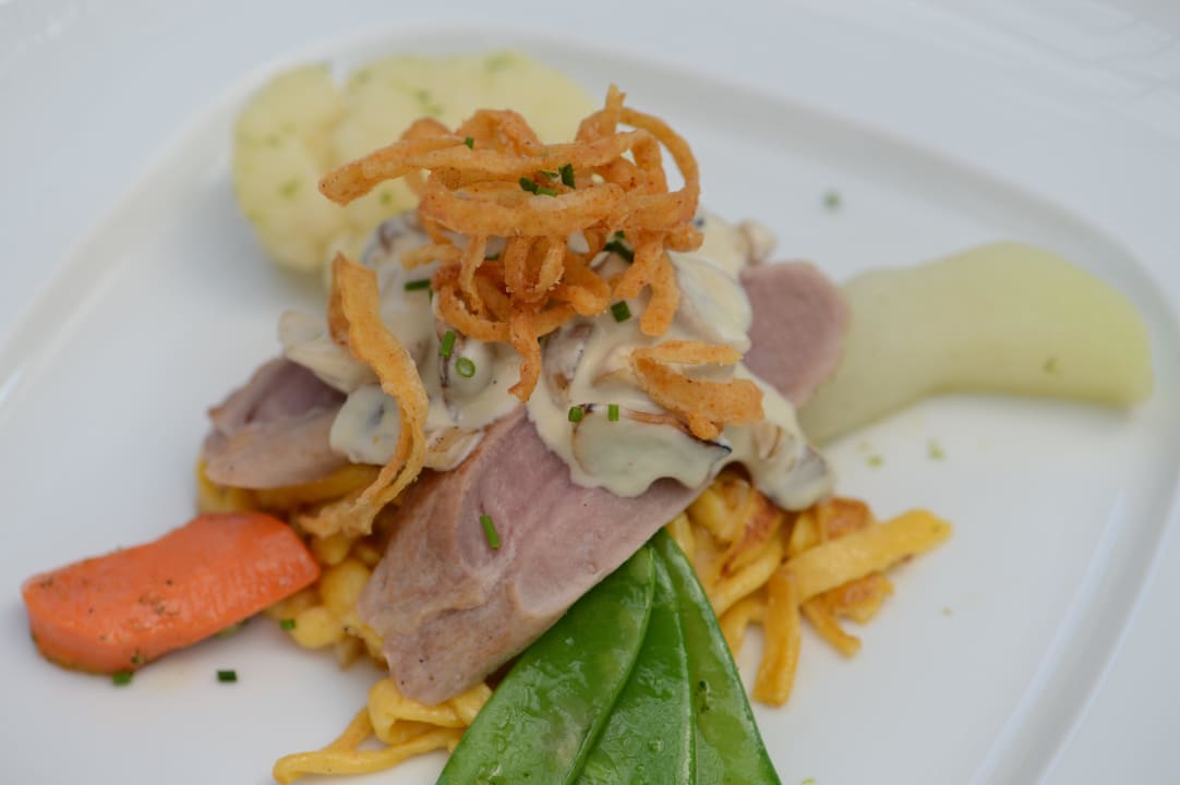 "Schwabenschmaus" Landidyll Hotel Baumwiese