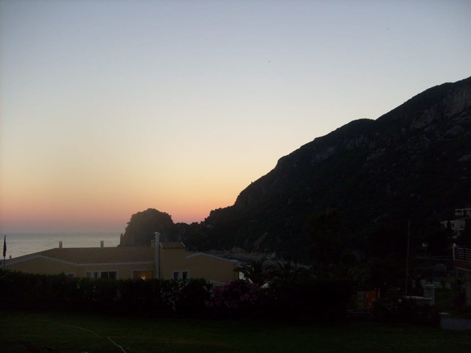Ausblick vom Balkon Hotel Philoxenia