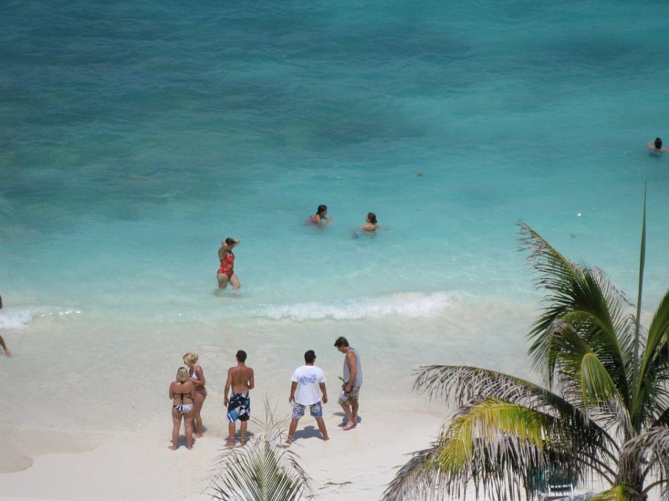 Ausblick vom Balkon Hotel Riu Cancun