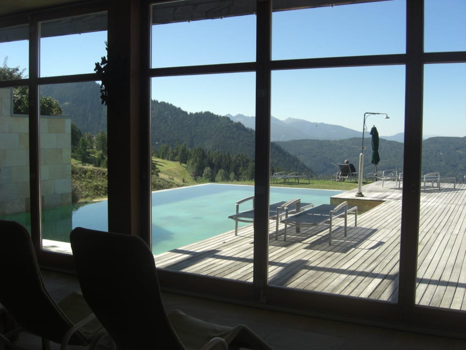 Blick aus dem Ruheraum  Hotel Zirmerhof