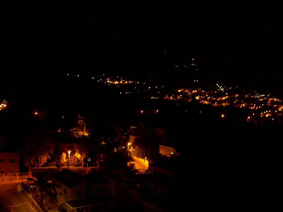 Blick vom Balkon, bei Nacht BQ Belvedere Hotel